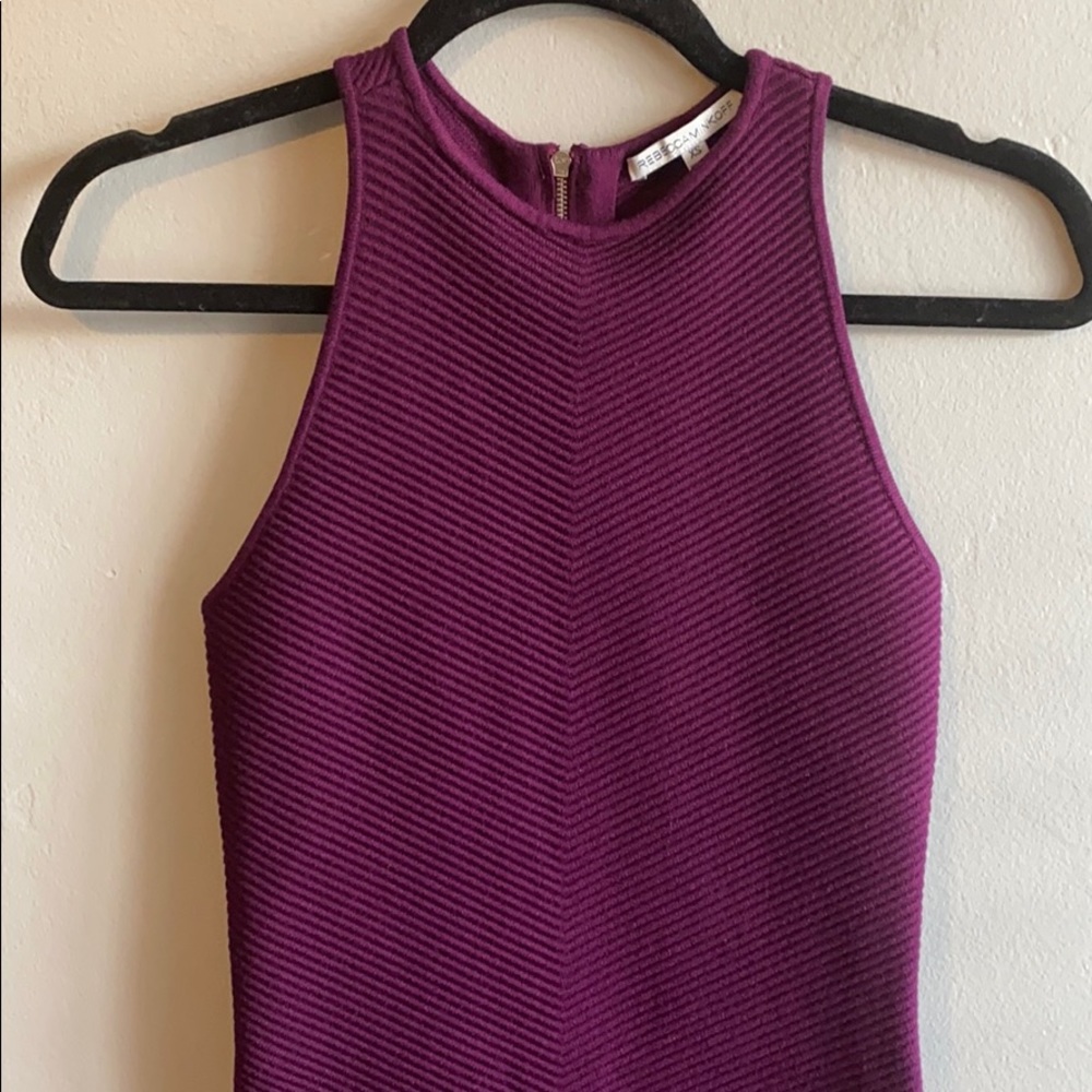 Rebecca Minkoff Jenn Ribbed Bodycon Dress EUC XS - Picture 5 of 6